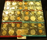 1153 _ 1968, 69, & 70 United States P & D Mint Sets, all in original cellophane, most in original en