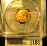 1188 _ 1937 P Lincoln Cent, PCGS slabbed MS65RD