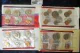 1212 _ 1987, 88, 89, & 90 U.S. Mint sets. All original as issued. (total face value $7.28) Red Book