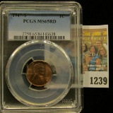 1239 _ 1947 S Lincoln Cent, PCGS slabbed MS65RD.