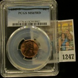1247 _ 1949 S Lincoln Cent, PCGS slabbed MS65RD.