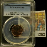 1253 _ 1956 P Lincoln Cent, PCGS slabbed MS65RD.