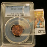 1273 _ 1961 D Lincoln Cent, PCGS slabbed MS65RD.