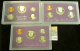 1304 _ 1984S, 92S, & 93S U.S. Proof Sets. Original as issued.