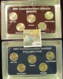 1354 _ 2001 Philadelphia & Denver Mint United States Statehood Quarters in special cases each of whi