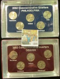 1355 _ 2002 Philadelphia & Denver Mint United States Statehood Quarters in special cases each of whi