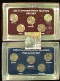 1356 _ 2003 Philadelphia & Denver Mint United States Statehood Quarters in special cases each of whi