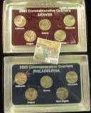 1358 _ 2005 Philadelphia & Denver Mint United States Statehood Quarters in special cases each of whi