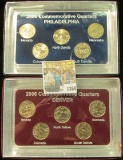 1360 _ 2006 Philadelphia & Denver Mint United States Statehood Quarters in special cases each of whi