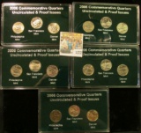 1372 _ 2006 States Commemorative Quarters Boxed Set. Nevada, Nebraska, Colorado, North & South Dakot