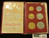 1432 _ Coins of Israel Issued by the Bank of Israel Jerusalem Specimen Set 1970. Six-pieces.