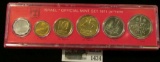 1434 _ 1971 Coins of Israel Issued by the Bank of Israel Mint Set. Six-pieces.