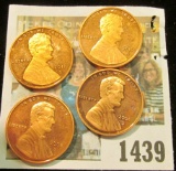 1439 _ 2004 S, 2008 S, 2010 S, & 2011 S Proof Lincoln Cents.
