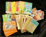 1461 _ Shoebox full of 1970 era Football Cards and stickers.