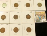 1509 _ 1881, 82, 83, 86 variety 1, 88, 89. 92, 93, 96, & 99 Carded and ready to sell Indian Head Cen