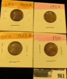 961 _ 1910P, 27S, 28P & D Lincoln Cents, all Grading EF-AU.