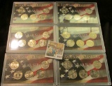 1523 _ (2) 1999, (2) 2000, & (2) 2001 State Series Five-piece Sets in Harris plastic cases. (30 coin