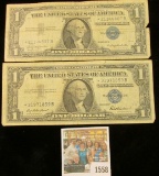 1558 _ Series 1957 & Series 1957B Star Replacement One Dollar Silver Certificates.