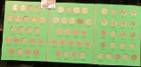 1573 _ 1962-95 Partial Set of Jefferson Nickels in a green United States Mint Memorial Nickel folder