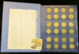 1584 _ 1938-61D Complete Set of Jefferson Nickels in a Deluxe Whitman album. The 1950 D is BU.