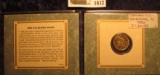 1612 _ 1883 NC Genuine Gold-plated Racketeer Nickel in a fancy holder.