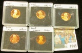 1641 _ 1979S, 82S, 85S, 86S, & 87S Proof Lincoln Cents in special holders.
