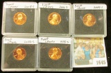 1645 _ 1999 S, 2003 S, 2004 S, 2005 S, & 2006 S  Proof Lincoln Cents in special holders.