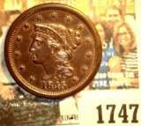 1747 _ 1845 U.S. Large Cent. Originally purchased from Sleepy Hollow Coins as MS63 RB.