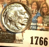 1766 _ 1936 D Buffalo Nickel, Gem BU. May have been certified by NGC as MS65 at one time according t