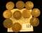 Pack of 10 different 1800's date Indian Head Cents.