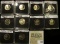 (10) Jefferson Nickels in hard plastic cases dating 2004-2008 and includes both BU and Proof specime