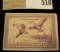 1938 RW # 5 One Dollar Federal Migratory Waterfowl Stamp, Catalog was $170.00, Mint, unisgned.