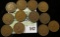 (12) Mixed date Indian Head Cents grading VG-Fine.