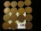 (15) Mixed date Indian Head Cents grading G-VG.