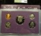 1990 S U.S. Proof Set, Original as issued. A nice attractive set with all coins exhibiting Cameo Fro