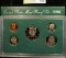 1995 S U.S. Proof Set, Original as issued. A nice attractive set with all coins exhibiting Cameo Fro