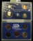 2000 S U.S. Proof Set, Original as issued. A nice attractive set with all coins exhibiting Cameo Fro