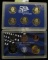 2002 S U.S. Proof Set, Original as issued. A nice attractive set with all coins exhibiting Cameo Fro