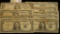 Series 1935A, D, E, F, G, H 1957, 57A, & B U.S. One Dollar Silver Certificates. (9 pcs.)