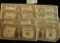 Series 1935A, B, C, D, E, G, 1957, 57A & B U.S. One Dollar Silver Certificates. (9 pcs.)