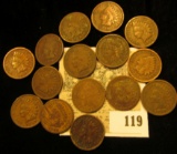 (15) Old Indian Head Cents.