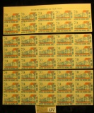 Mint Sheet (split in two) of 1970 