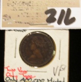 1861 Nova Scotia Half Cent.