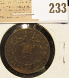 1880 Newfoundland One Cent, Fine15.