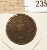 1896 Newfoundland One Cent, Very Fine.