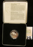 2000 Royal Canadian Mint Half Dollar Silver Equestrian design in metal case.