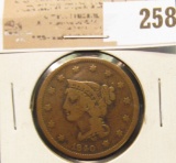 1840 U.S. Large Cent, VF.