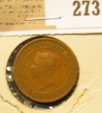 1870 Ceylon One Cent.