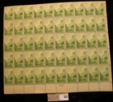 Mint Sheet of Stamps U.S.A., Scott #740, 1c Yosemite, (1934), MNH, (50 stamps).