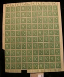 Mint Sheet of 30 Mark green stamps from early 1900's Germany. No doubt a War capture item. Rarely ev